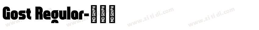 Gost Regular字体转换